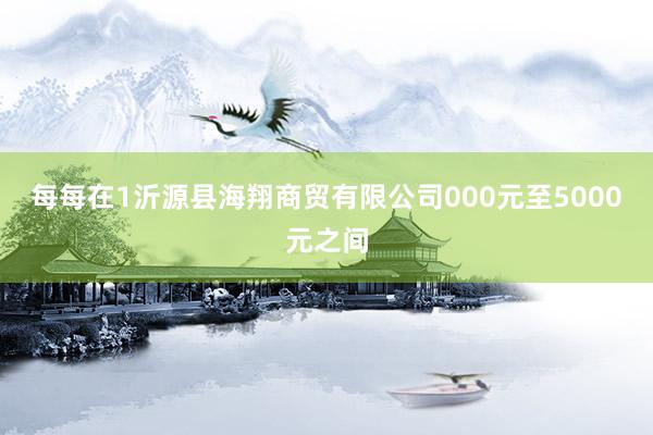 每每在1沂源县海翔商贸有限公司000元至5000元之间